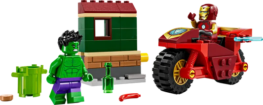 Iron Man mit Bike und der Hulk