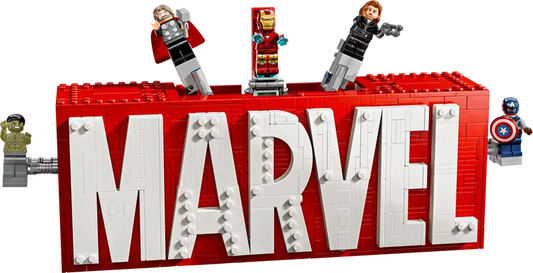MARVEL Logo & Minifiguren