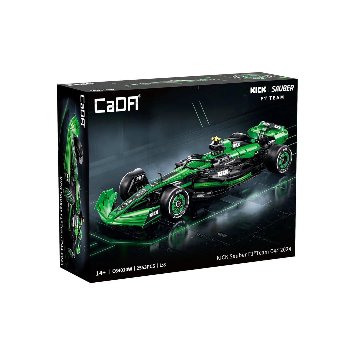 CaDA® KlCK Sauber F1 Team C44 2024 1/8 (2553 Teile)