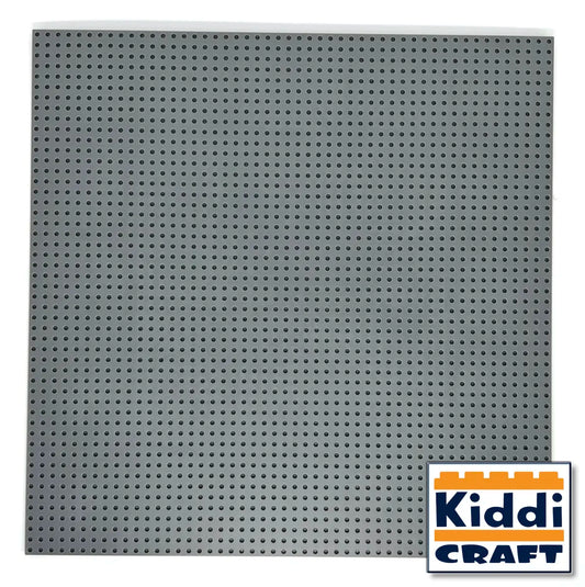 Kiddicraft® Baseplate 50 x 50 Noppen (40 x 40cm) Dunkelgrau