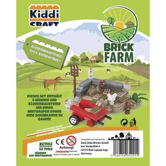 Kiddicraft® KC1102 Misthaufen mit Hühnern