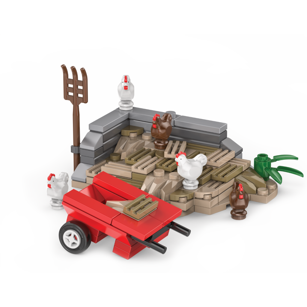Kiddicraft® KC1102 Misthaufen mit Hühnern