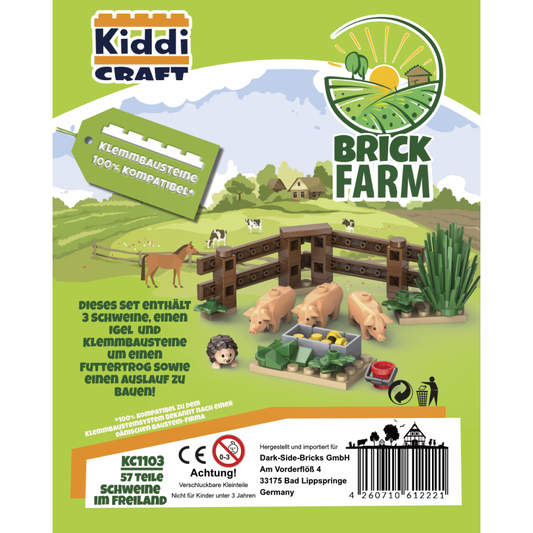 Kiddicraft® KC1103 Schweine im Freiland