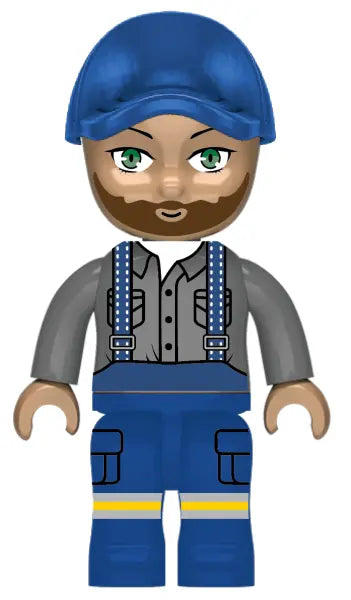 Kiddicraft® KC1110 Großer Schlepper mit Anhänger