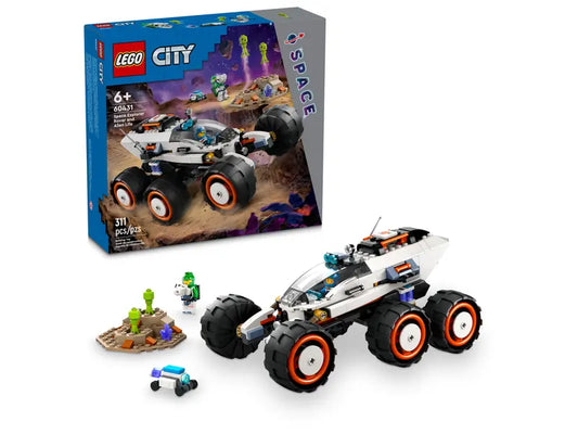 Weltraum-Rover mit Außerirdischen