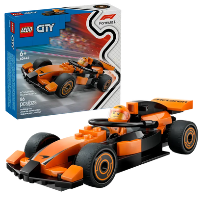 F1® Rennfahrer mit McLaren® Rennauto