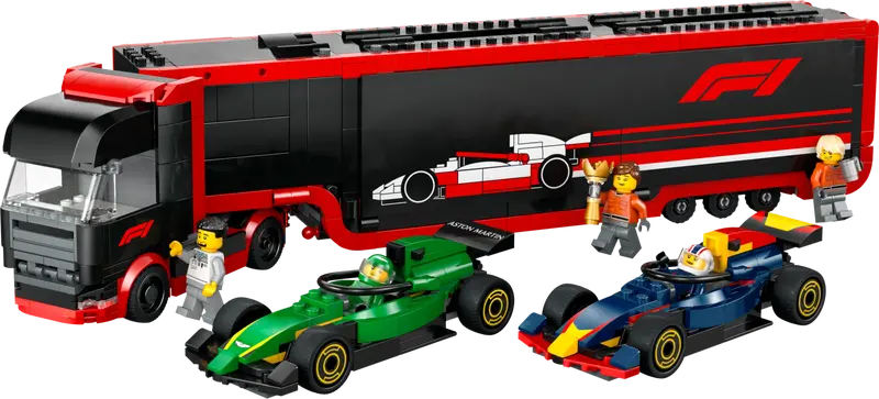 F1® Transporter mit RB20 & AMR24 F1® Rennautos