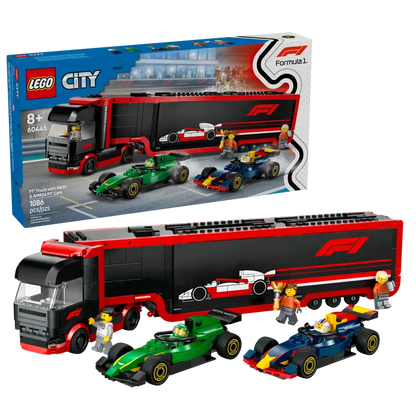F1® Transporter mit RB20 & AMR24 F1® Rennautos