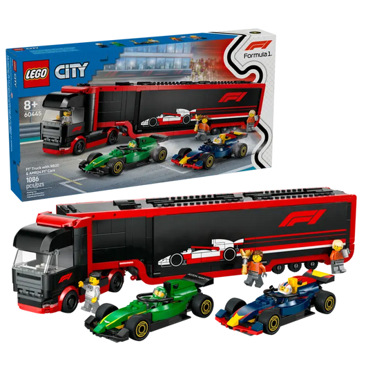 F1® Transporter mit RB20 & AMR24 F1® Rennautos