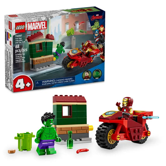 Iron Man mit Bike und der Hulk