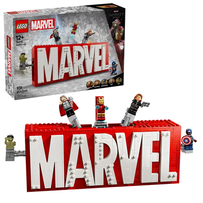MARVEL Logo & Minifiguren