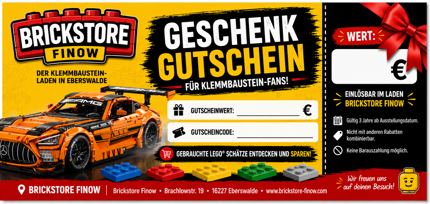 Brickstore Finow Geschenkgutschein