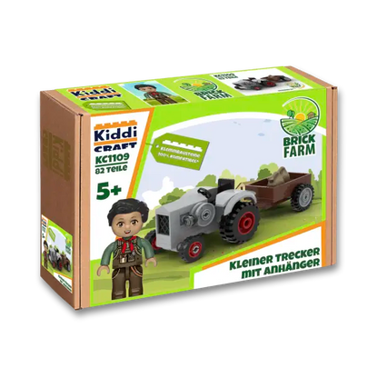 Kiddicraft® KC1109 Kleiner Trecker mit Anhänger