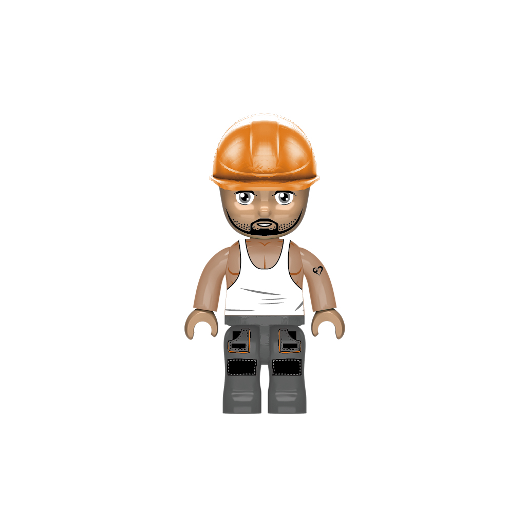 Kiddicraft® KC1401 KIDDIZ Figuren-Pack Bautruppe