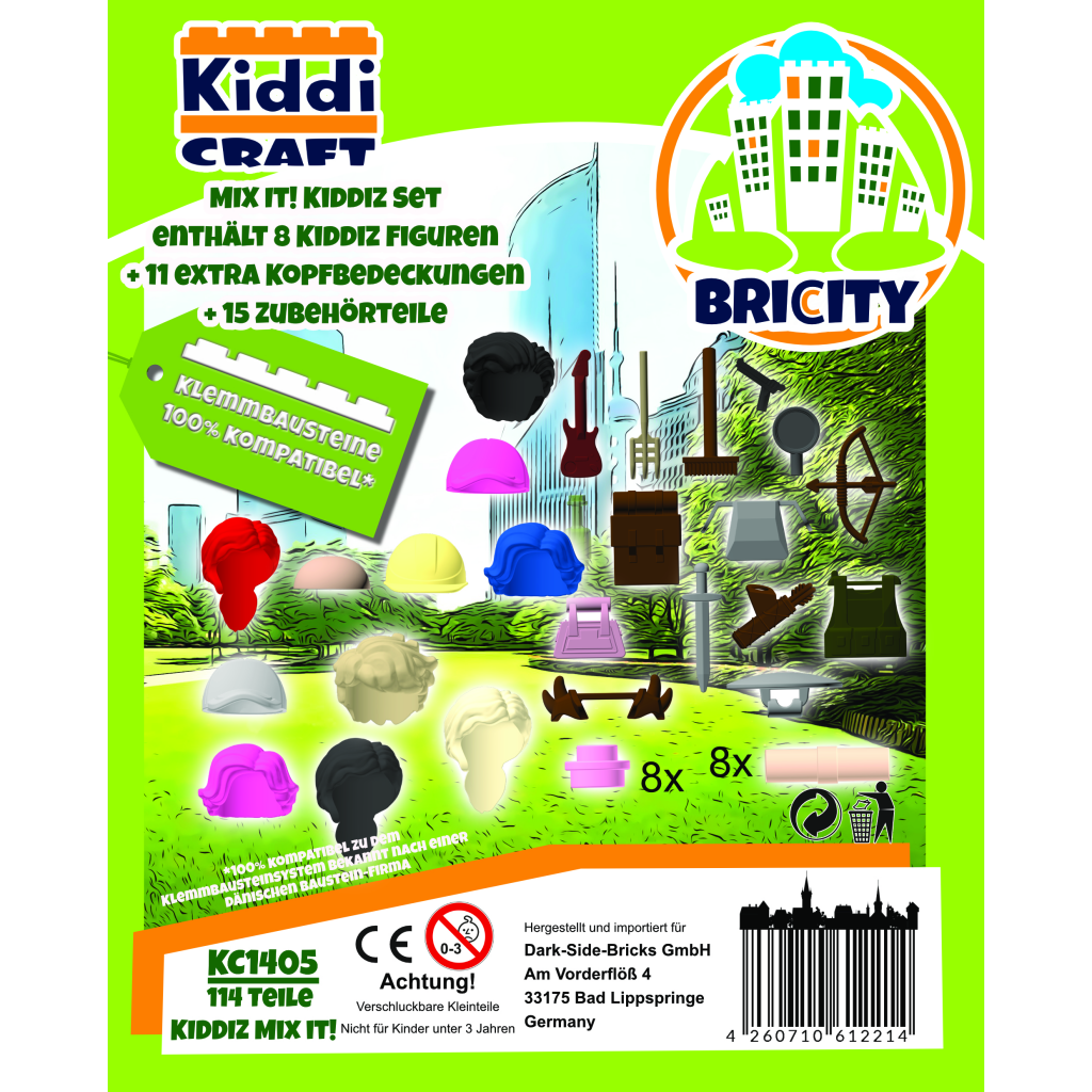 Kiddicraft® KC1405 KIDDIZ Figuren-Pack Mix it!