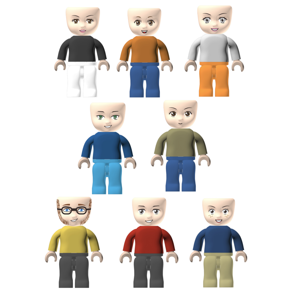 Kiddicraft® KC1405 KIDDIZ Figuren-Pack Mix it!