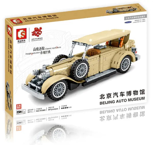 Sembo® 701900 Beijing Auto Museum Classic Car Oldtimer beige Pull Back