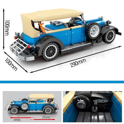Sembo® 8400 Blauer Oldtimer mit Pull Back-Funktion