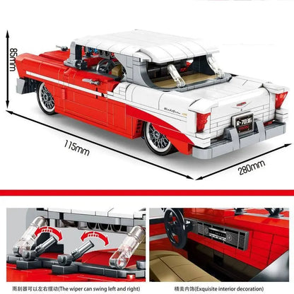 Sembo® 8450 Retro Car roter Oldtimer